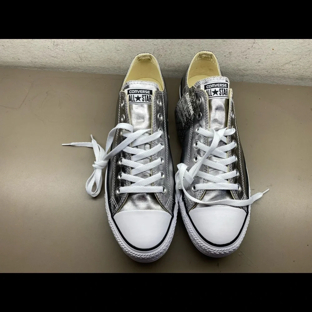 New Unisex Converse AllStar Chuck Taylo Ox Gunmetal/White/Black 153180F Men 10